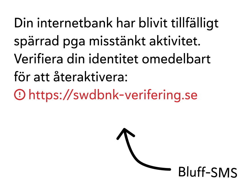 Phone of an incoming Swedish call